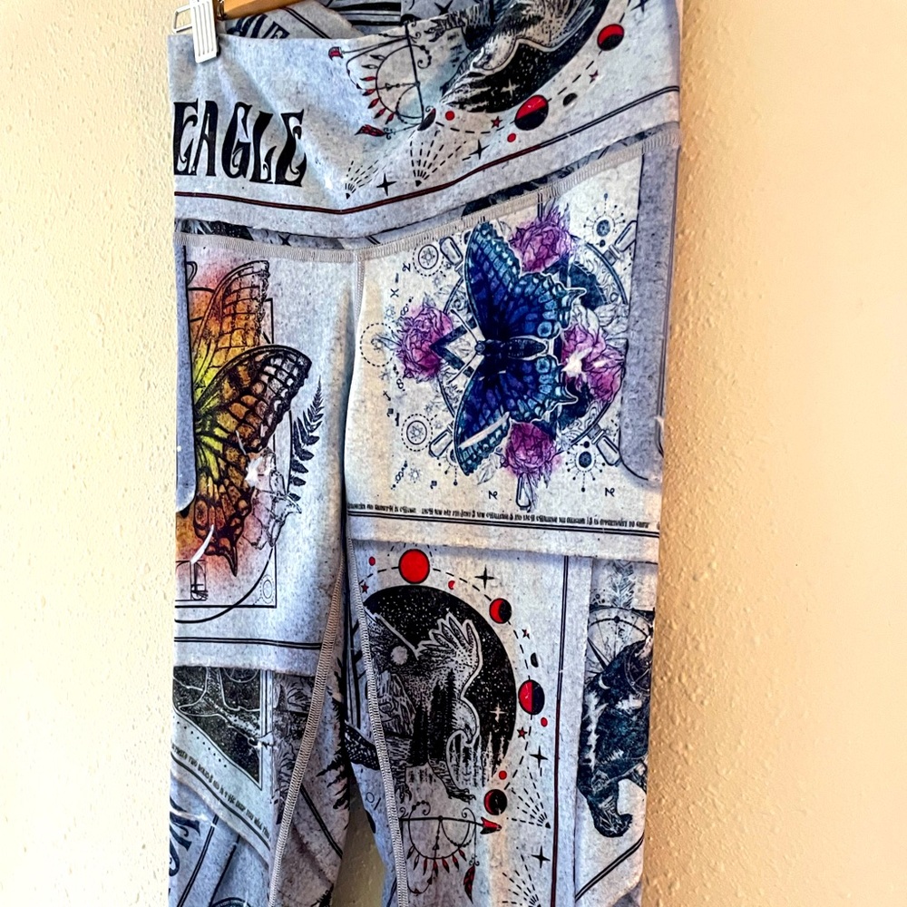 Vintage Niyama Sol Tarot Barefoot Leggings SZ Medium EUC Rare Hard To Find